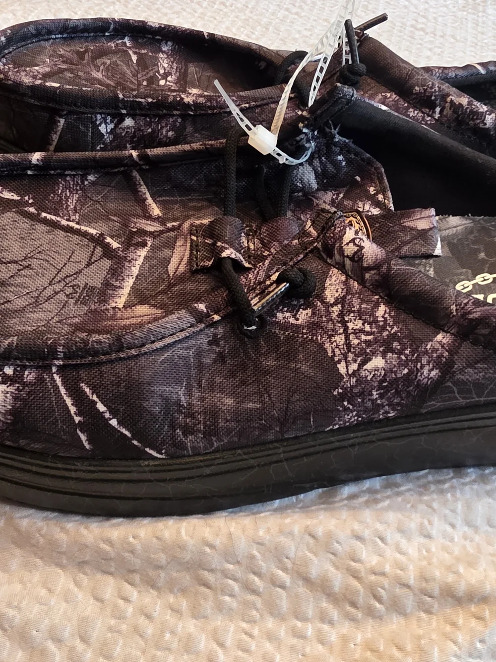 Hey Dude Jelly Roll Black/Camo Lightweight Slip-On Shoes 11 Nwt
